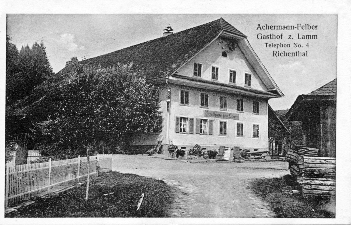 Gasthaus zum Lamm 1920 