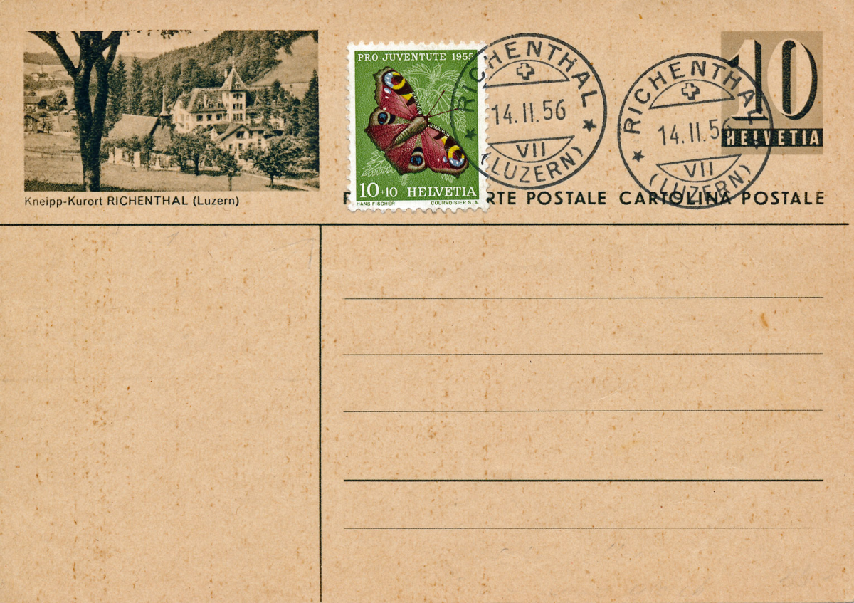 Postkarte 1956 