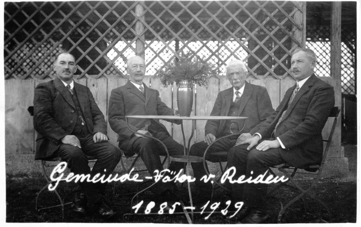 Gemeinde-Väter von Reiden 1885 - 1929